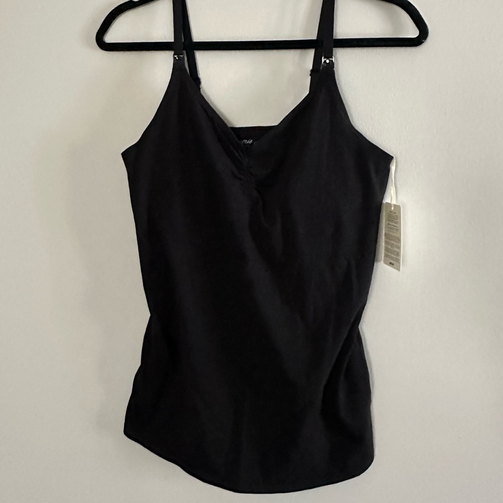 Aerie Mama Nursing Tank Top | Black | Size L | NWT